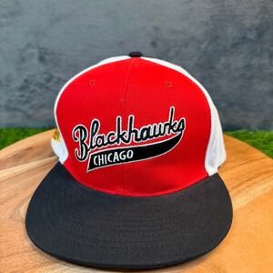 Kick10 Chicago Blackhawks Snapback Hat Mens One Size Red Bud Light Retro Series